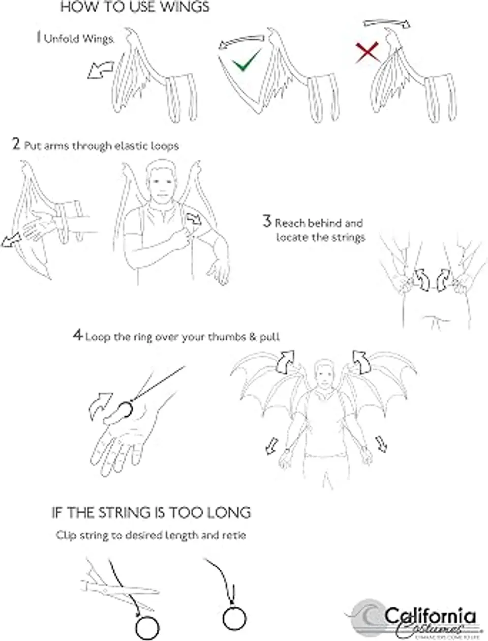 Alas Ángel Extendibles -Angel cosplay wings white 4