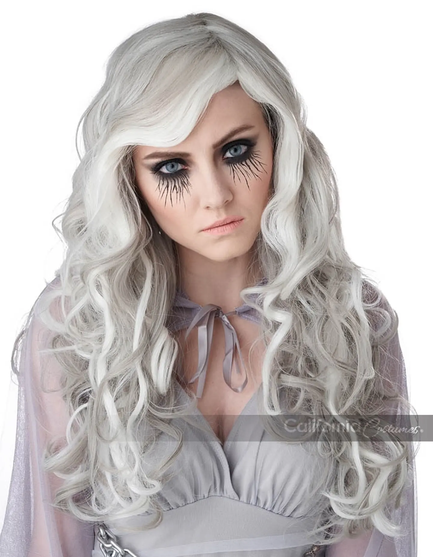 Peluca Fantasma Brilla en la Oscuridad -Glow in the dark ghost wig/adult 1