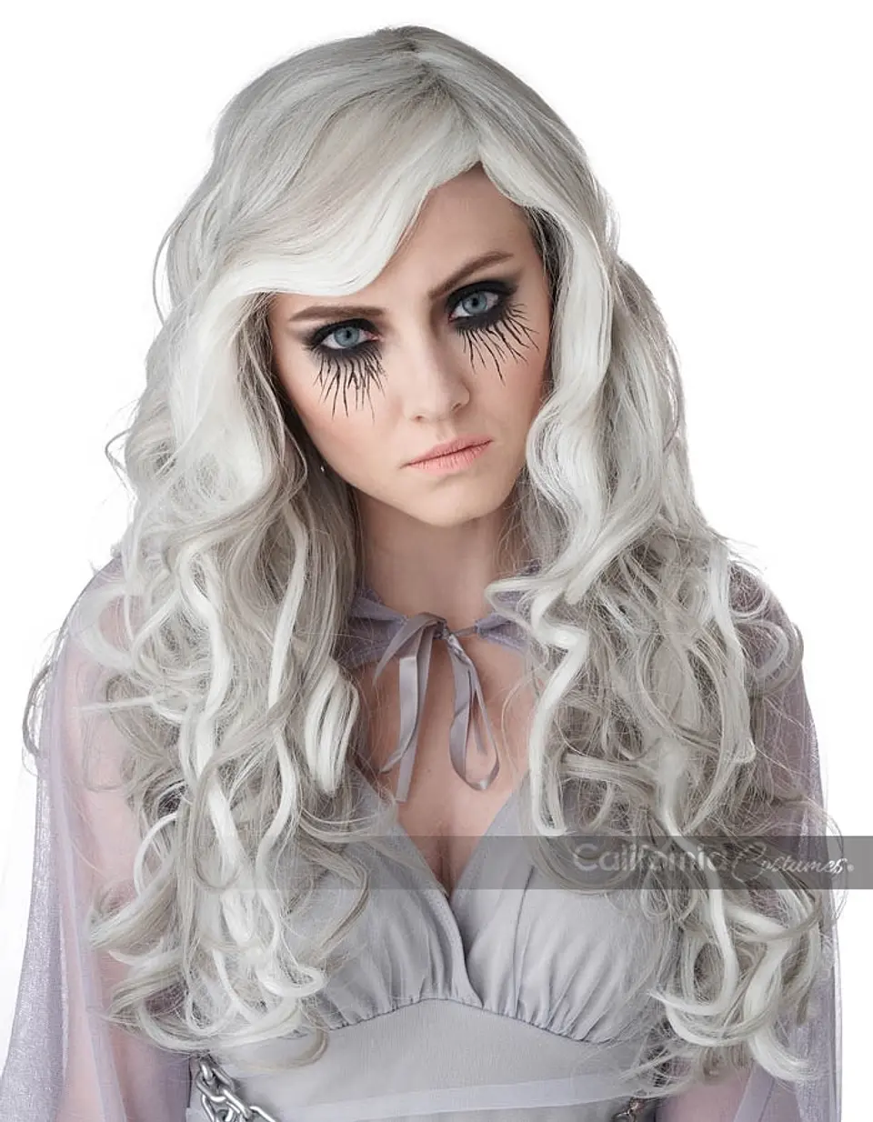 Peluca Fantasma Brilla en la Oscuridad -Glow in the dark ghost wig/adult 1