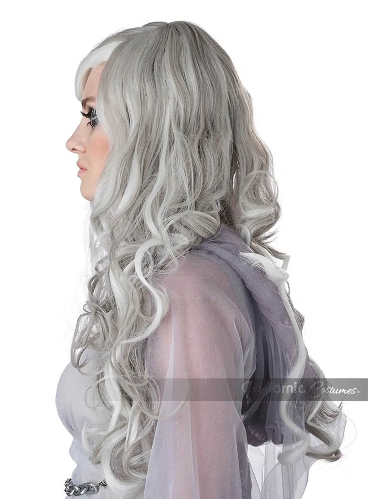 Peluca Fantasma Brilla en la Oscuridad -Glow in the dark ghost wig/adult 3