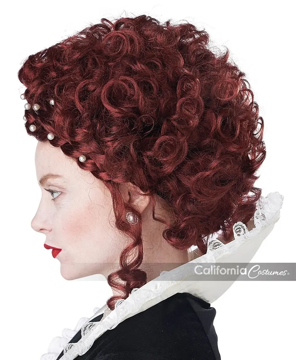 Peluca Reina Elizabeth -Elizabethan lady wig 2