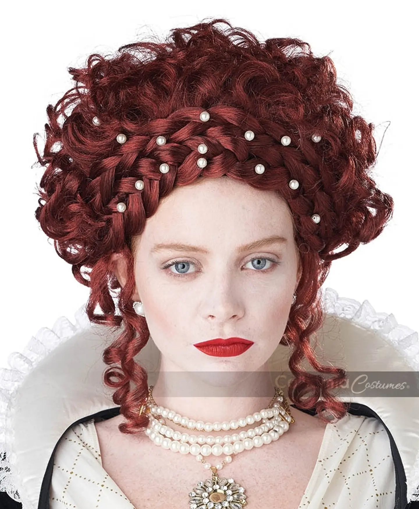 Peluca Reina Elizabeth -Elizabethan lady wig 4