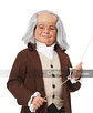 Peluca -Benjamin franklin wig & bald cap/child - Miniatura 2