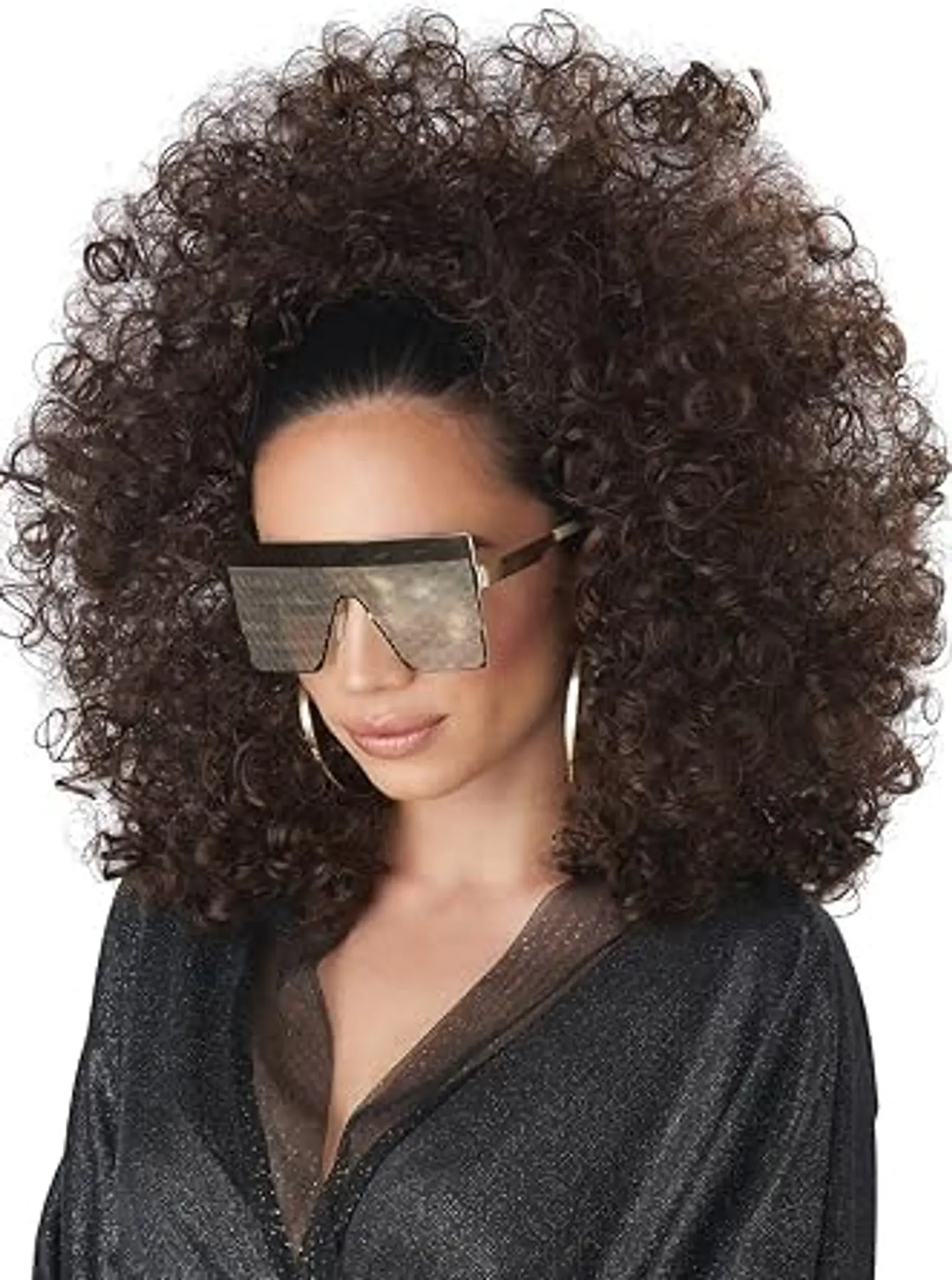 Peluca Cintillo -3/4 curly fall wig 1