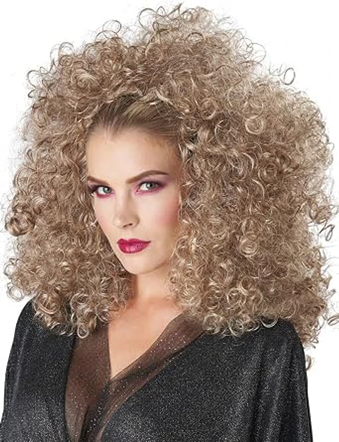 Peluca Cintillo -3/4 curly fall wig