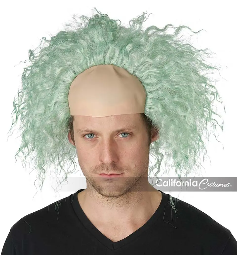 Peluca BettleJuice -Obnoxious ghost bald cap wig 2