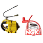BOBINA COIL DE ENCENDIDO RACIN NIBBI CON CABLE NGK UNIVERSAL 1 PIN - Miniatura 2