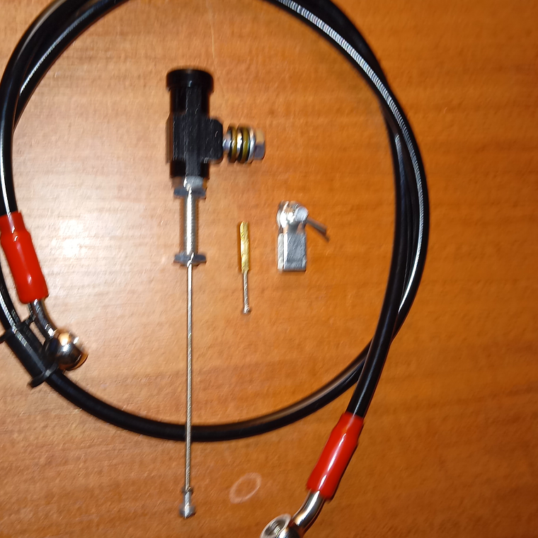 CILINDRO MAESTRO DE EMBRAGUE HIDRAULICO Y MANGUERA BLINDADA DE 105 CTS DE LARGO 1