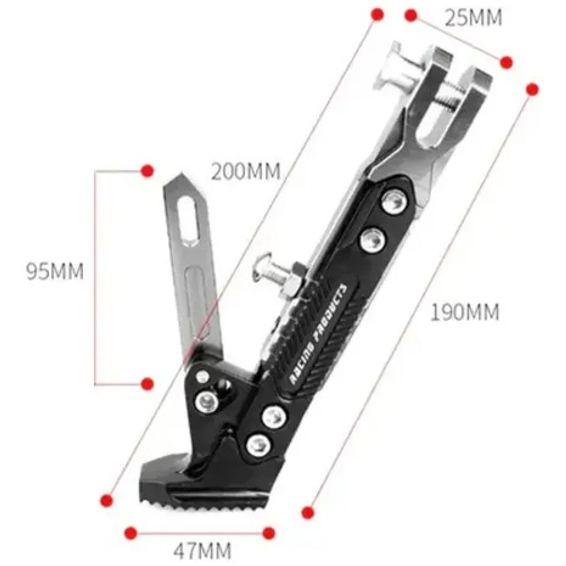 Soporte Universal Para Pata De Cabra Moto Ajustable 5