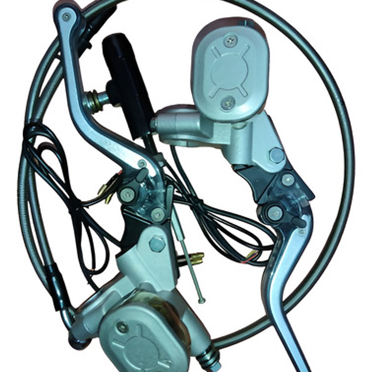 Kit Freno Delantero Y Embrague Hidráulico Levas Con Luz Led 1