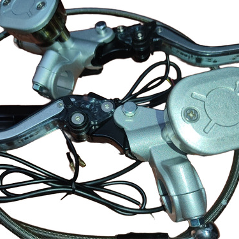 Kit Freno Delantero Y Embrague Hidráulico Levas Con Luz Led 4