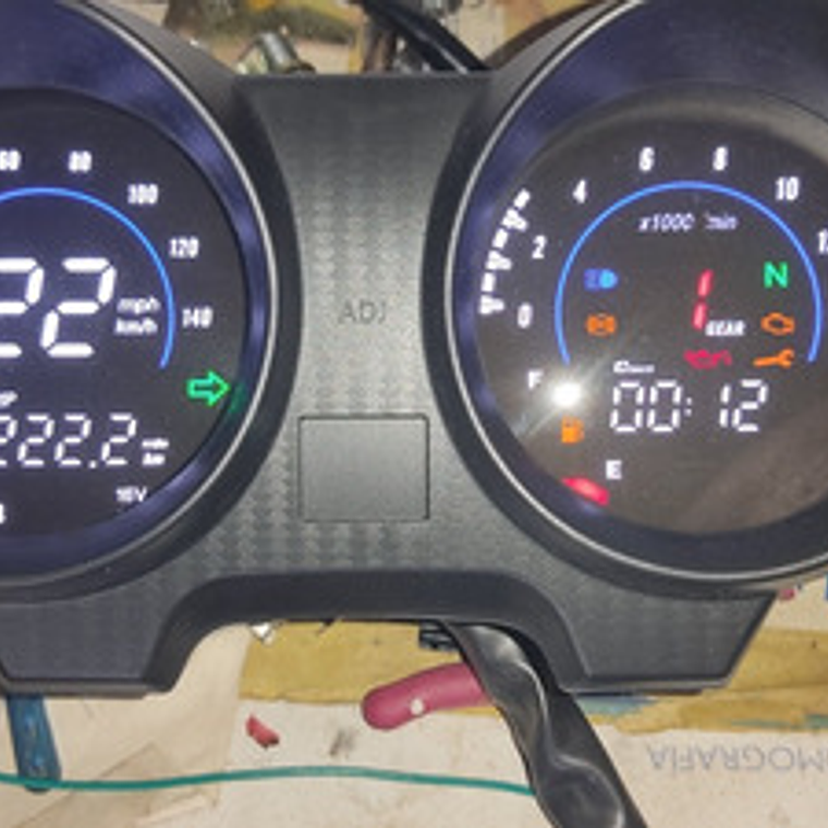 Velocímetro Digital Phm 19770912 Negro 90mm 6