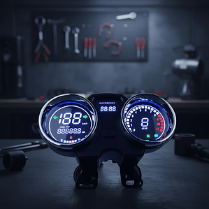 Velocímetro Digital Phm 1977 Negro 90mm Urbano