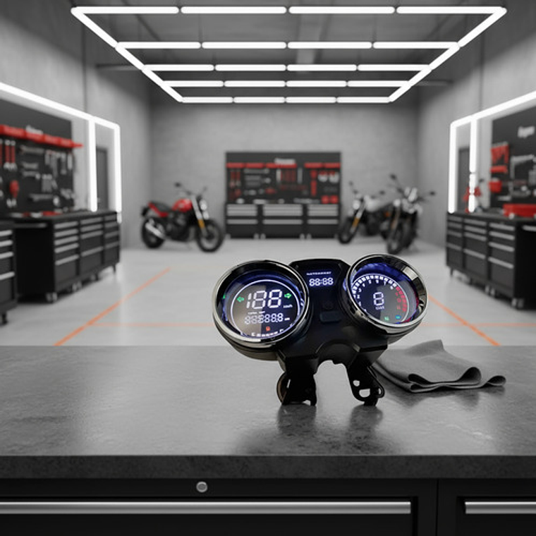 Velocímetro Digital Phm 1977 Negro 90mm Urbano 2