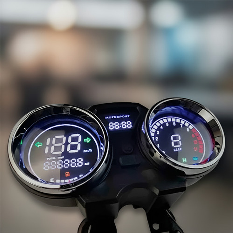 Velocímetro Digital Phm 1977 Negro 90mm Urbano 3