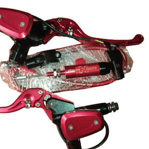 Freno Delantero Y Embrague Hidráulico Rojo Cnc