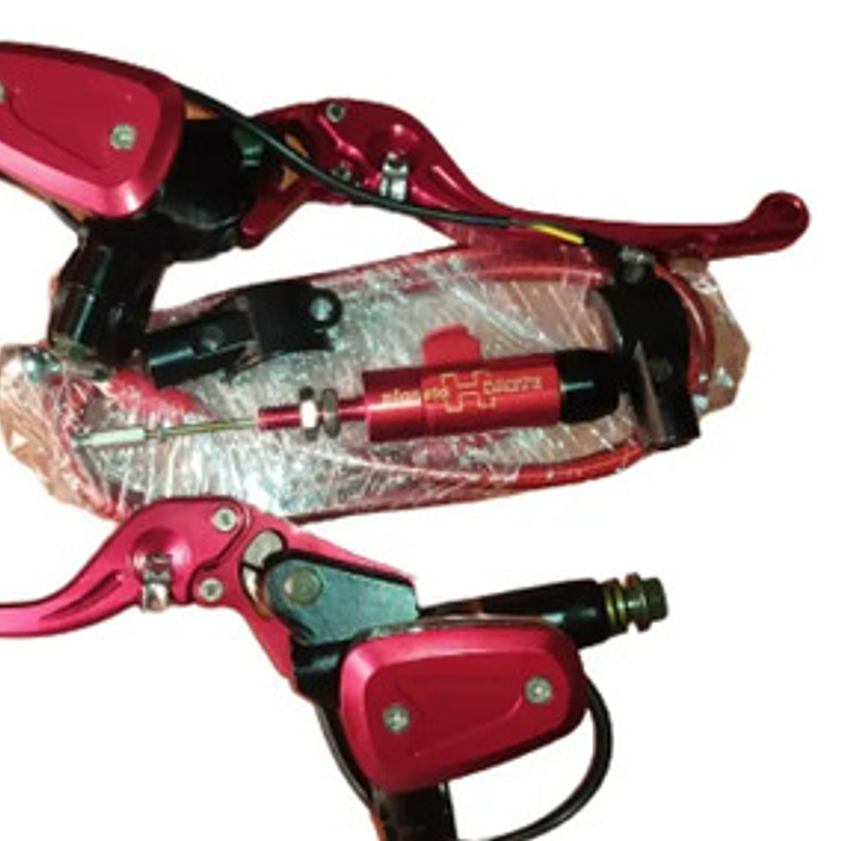 Freno Delantero Y Embrague Hidráulico Rojo Cnc 1