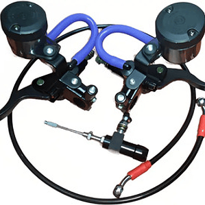 Clutch Y Freno Hidráulico Kit Universal  Negro