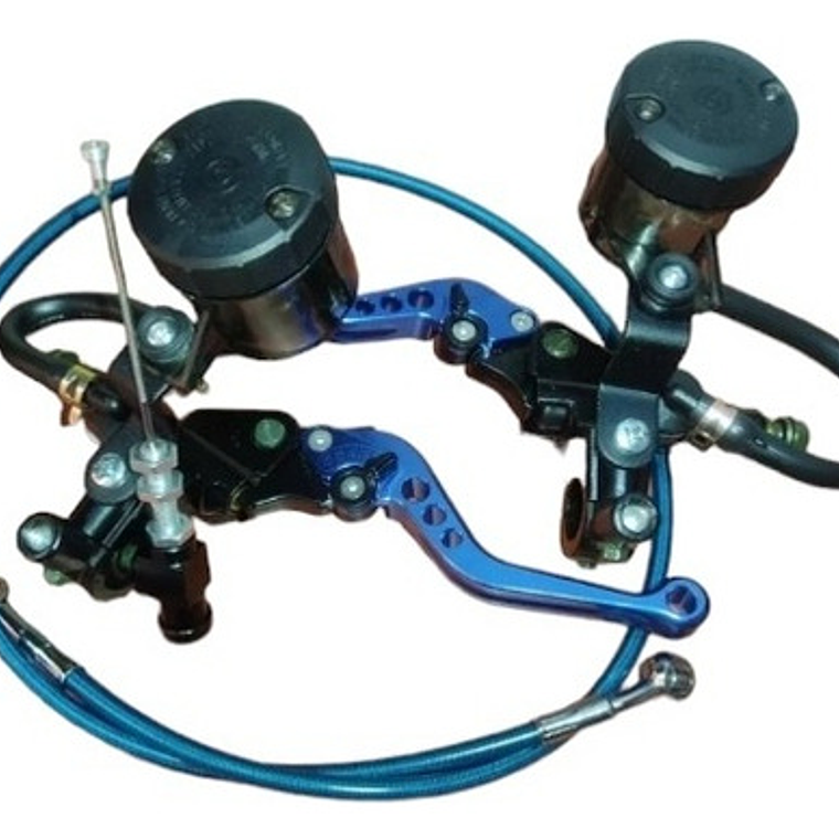 Clutch Y Freno Hidráulico Universal Para Motocicleta Azul 1