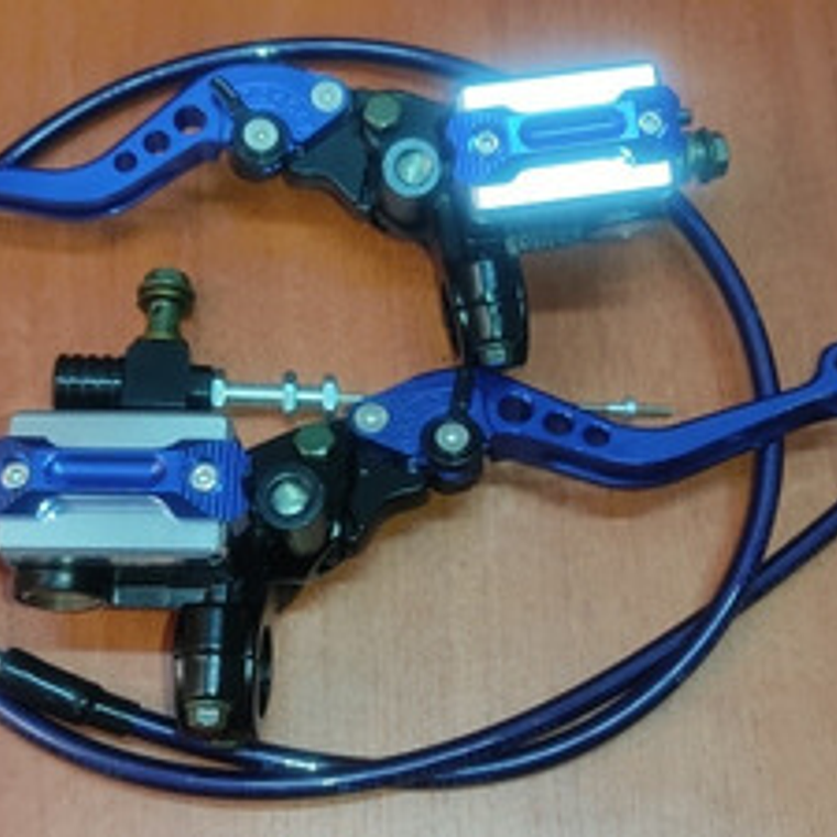 Clutch Y Freno Hidráulico Universal Para Motocicleta Azul 6