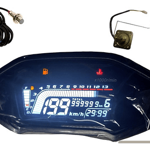 Velocímetro Digital Universal + Sensor De Gasolina Tt Ds 200