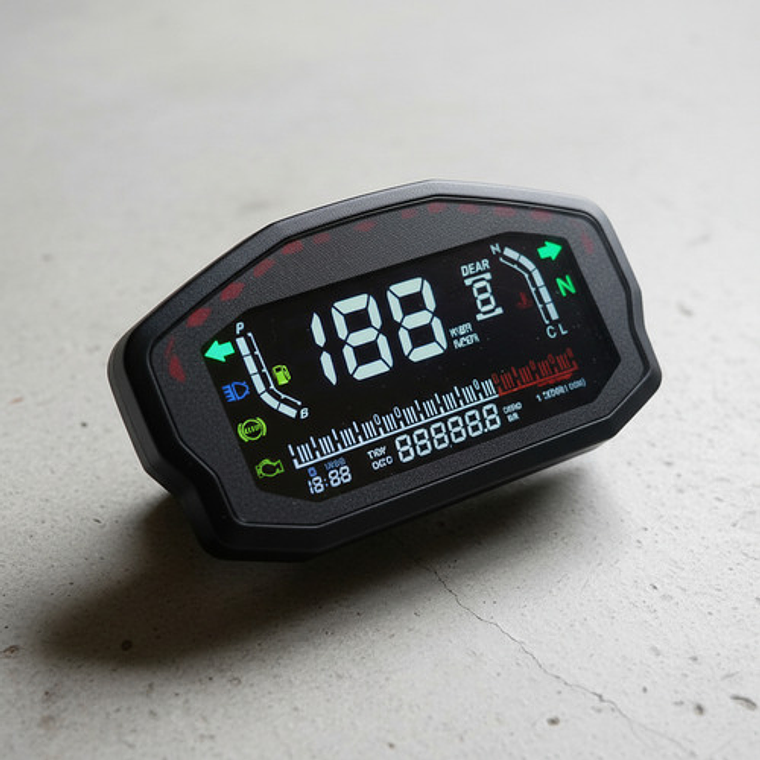 Velocímetro Digital Universal Copia Ducati Alta Y Baja Cc 6