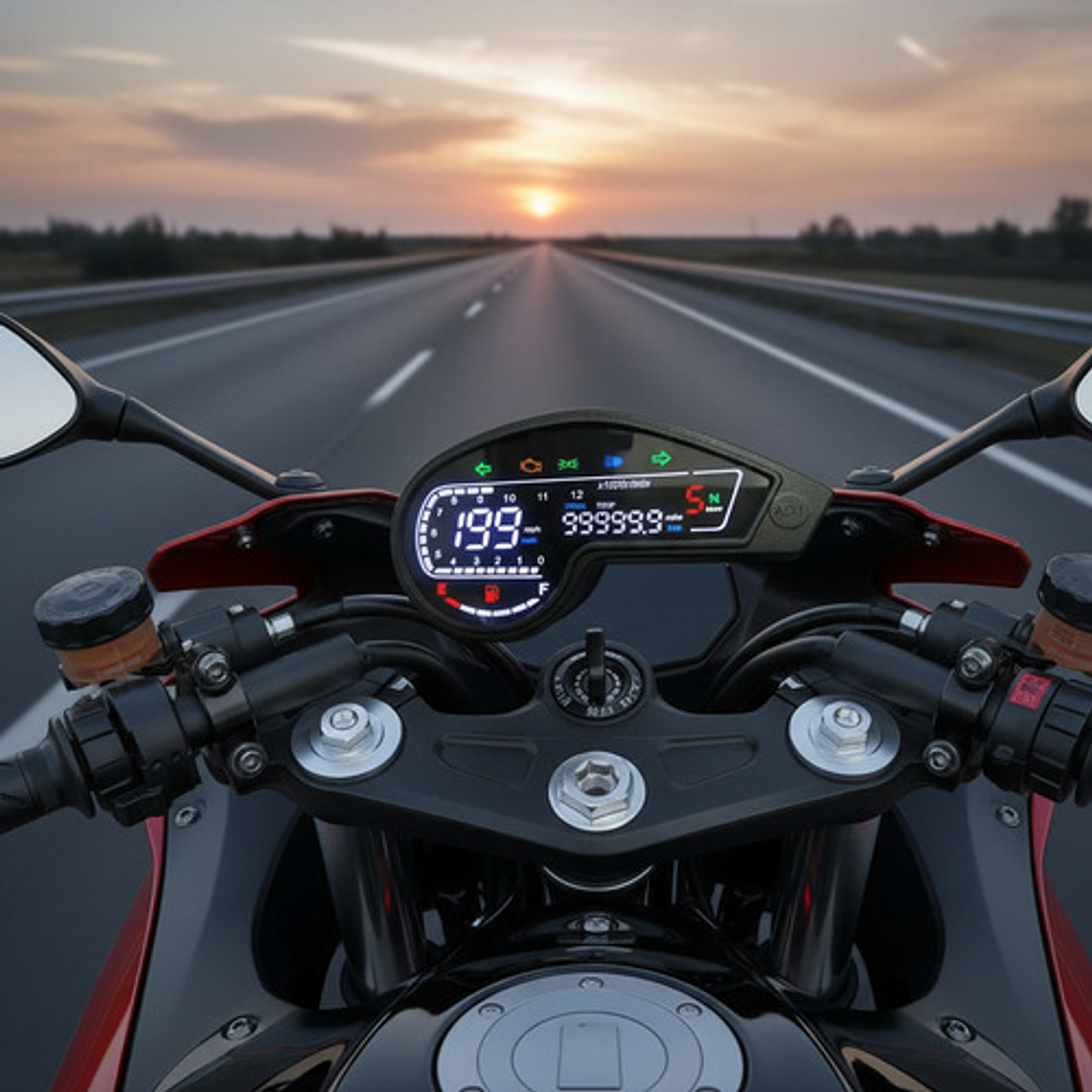 Velocímetro Digital Yb008 Para Moto Cuatrimoto 5