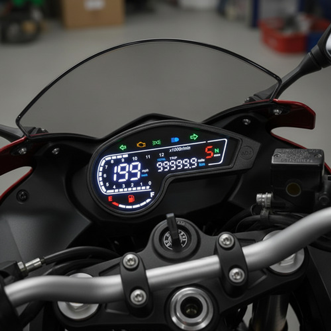 Velocímetro Digital Yb008 Para Moto Cuatrimoto 7