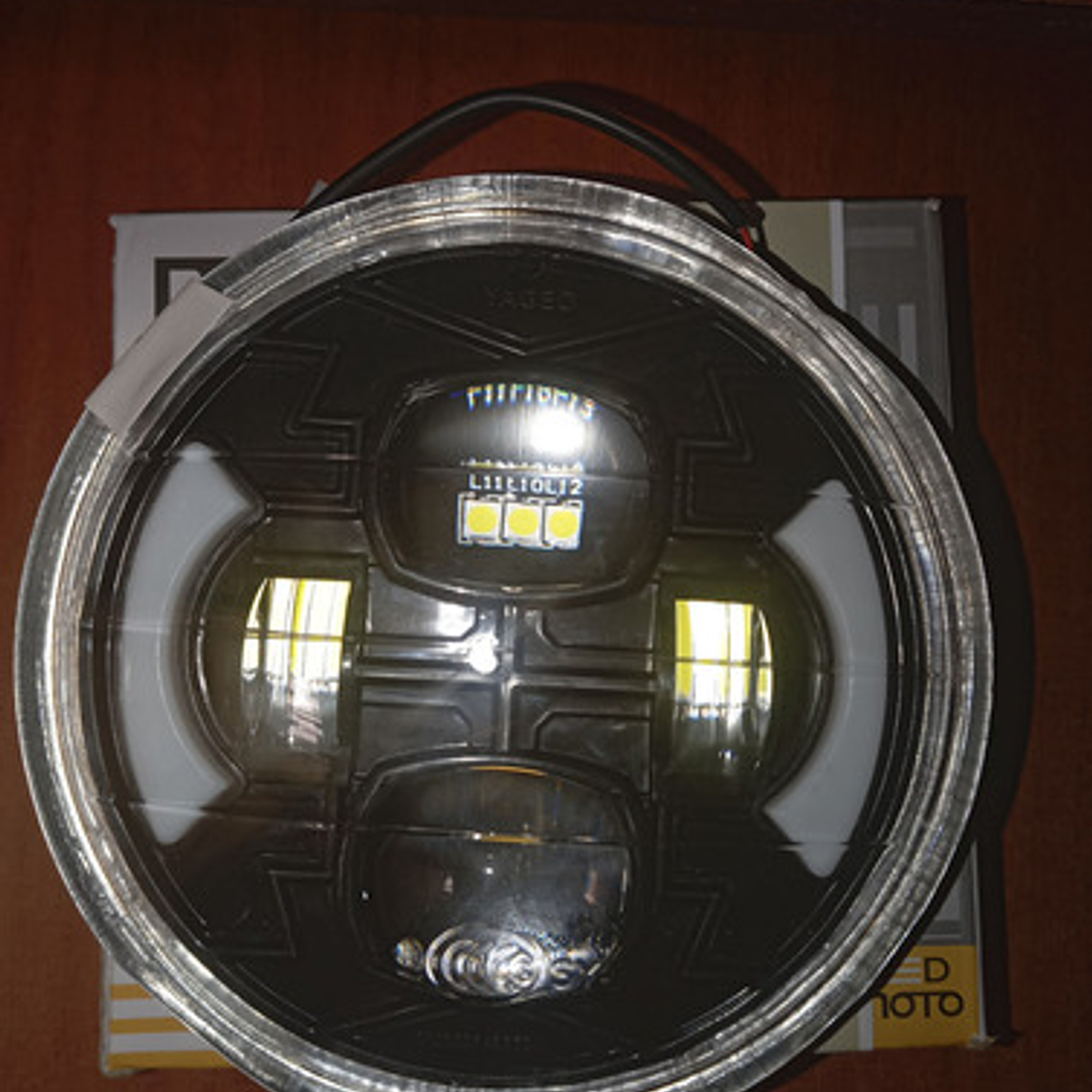 Faro Delantero Gn 125 Led Altas Y Bajas Por Lupas Dbr Giros 3