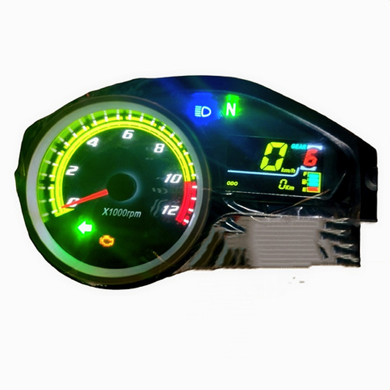 Velocímetro Digital Phm Mtha1967phm-10 Para Moto/cuatri 3