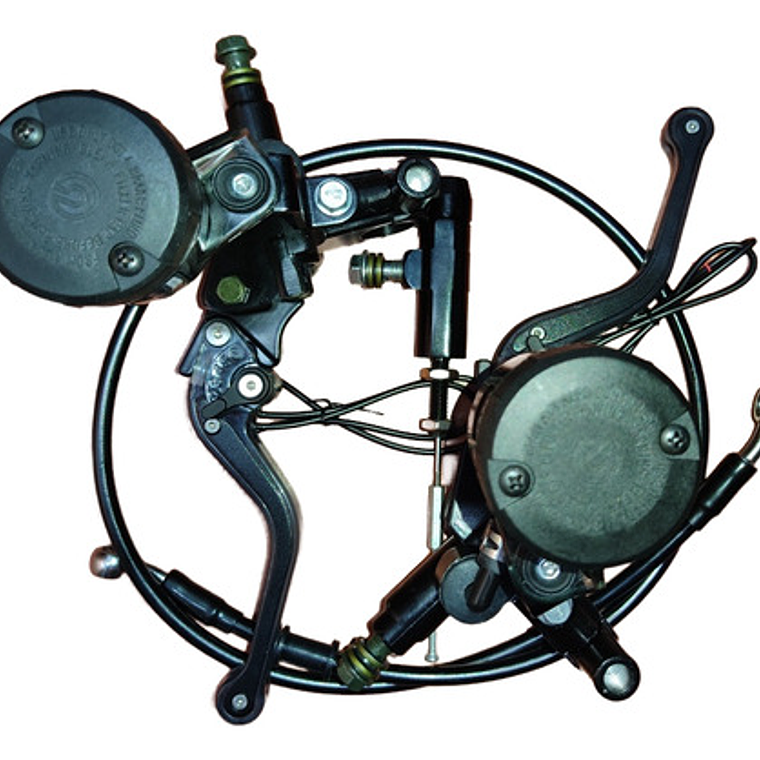 Freno Delantero Y Embrague Hidráulico Levas Con Luz Led 3