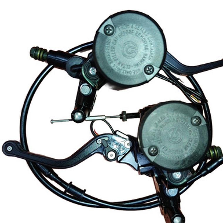 Freno Delantero Y Embrague Hidráulico Levas Con Luz Led 6