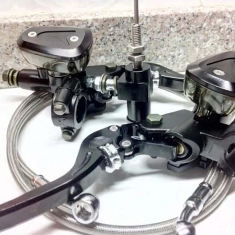 Clutch Y Freno Hidráulico Kit Universal Negro Deportivo 3