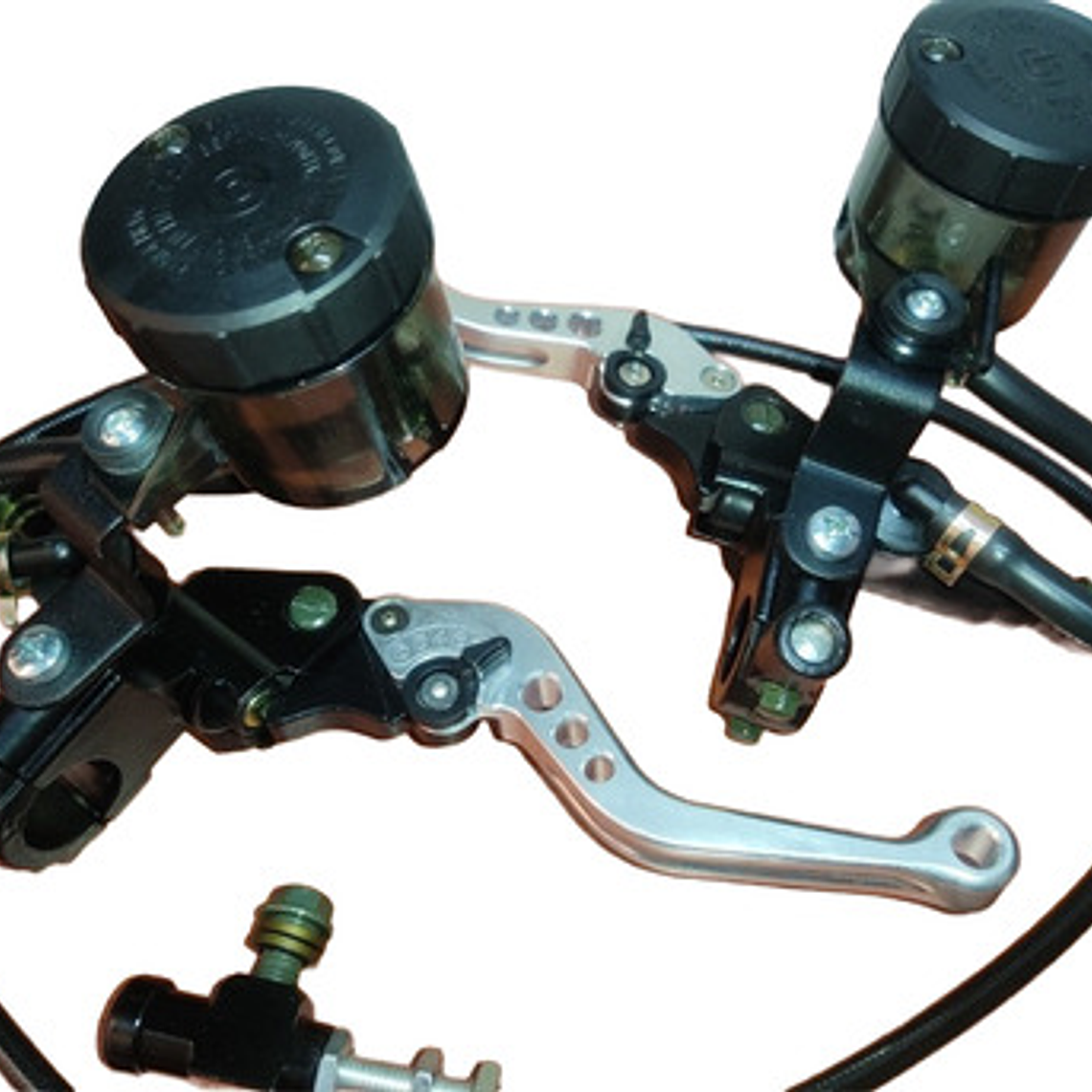 Clutch Y Freno Hidráulico Kit Universal  Plata 3