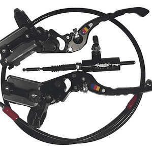 Clutch Y Freno Hidráulico Kit Universal Rojo