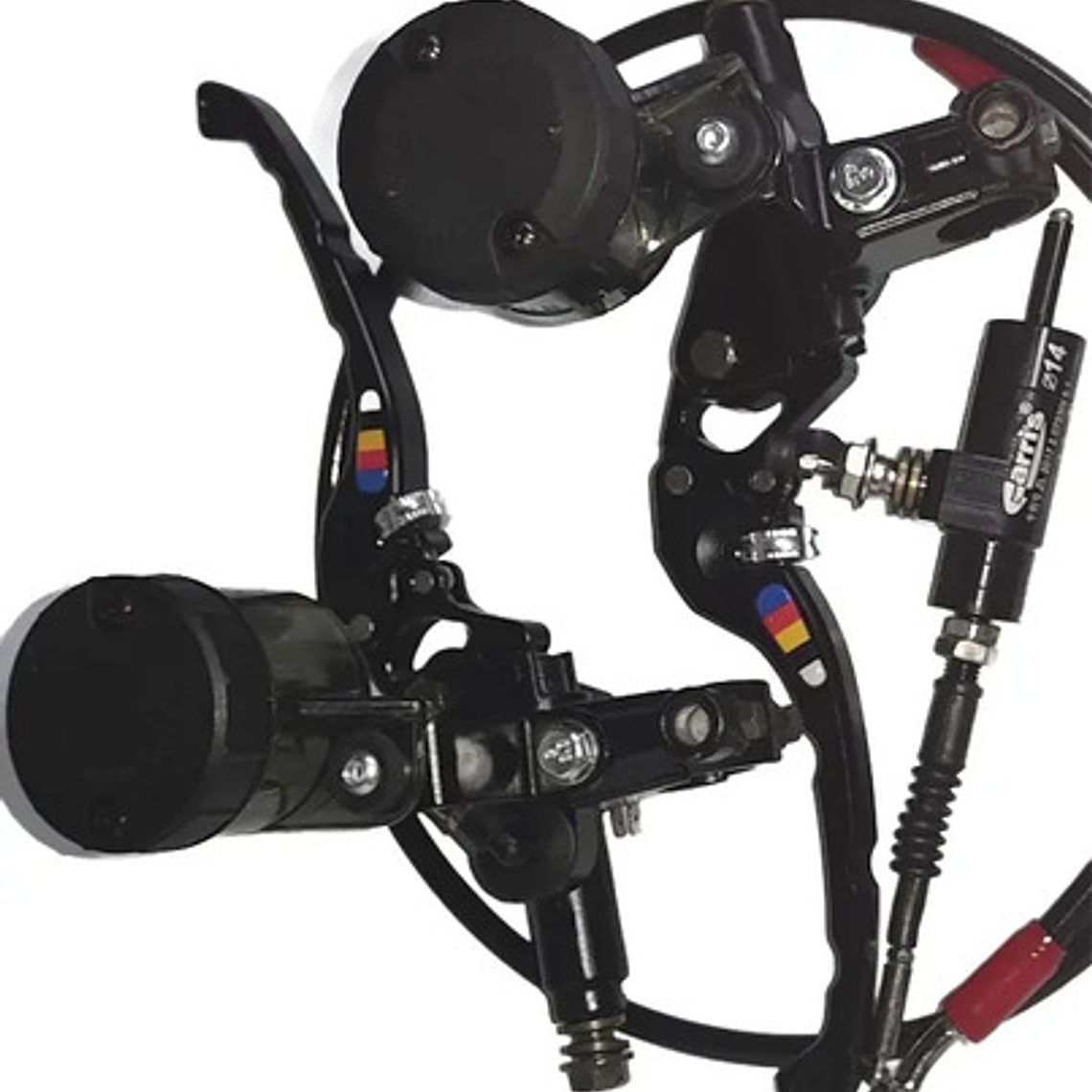 Clutch Y Freno Hidráulico Kit Universal Rojo 3