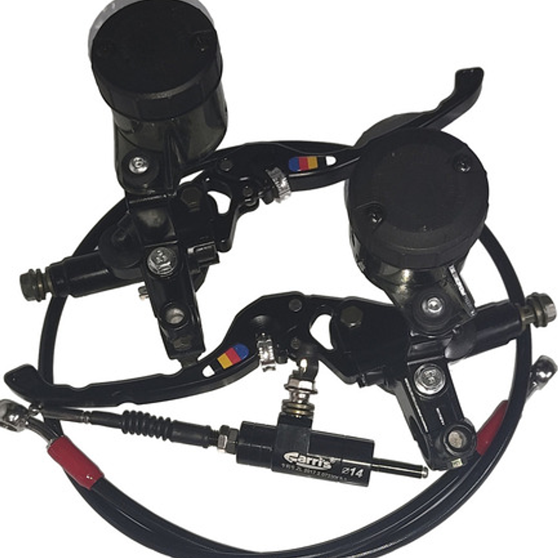 Clutch Y Freno Hidráulico Kit Universal Rojo 4