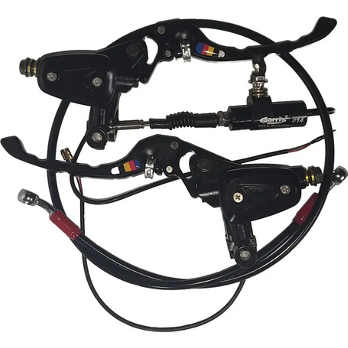 Clutch Y Freno Hidráulico Kit Universal Rojo 5