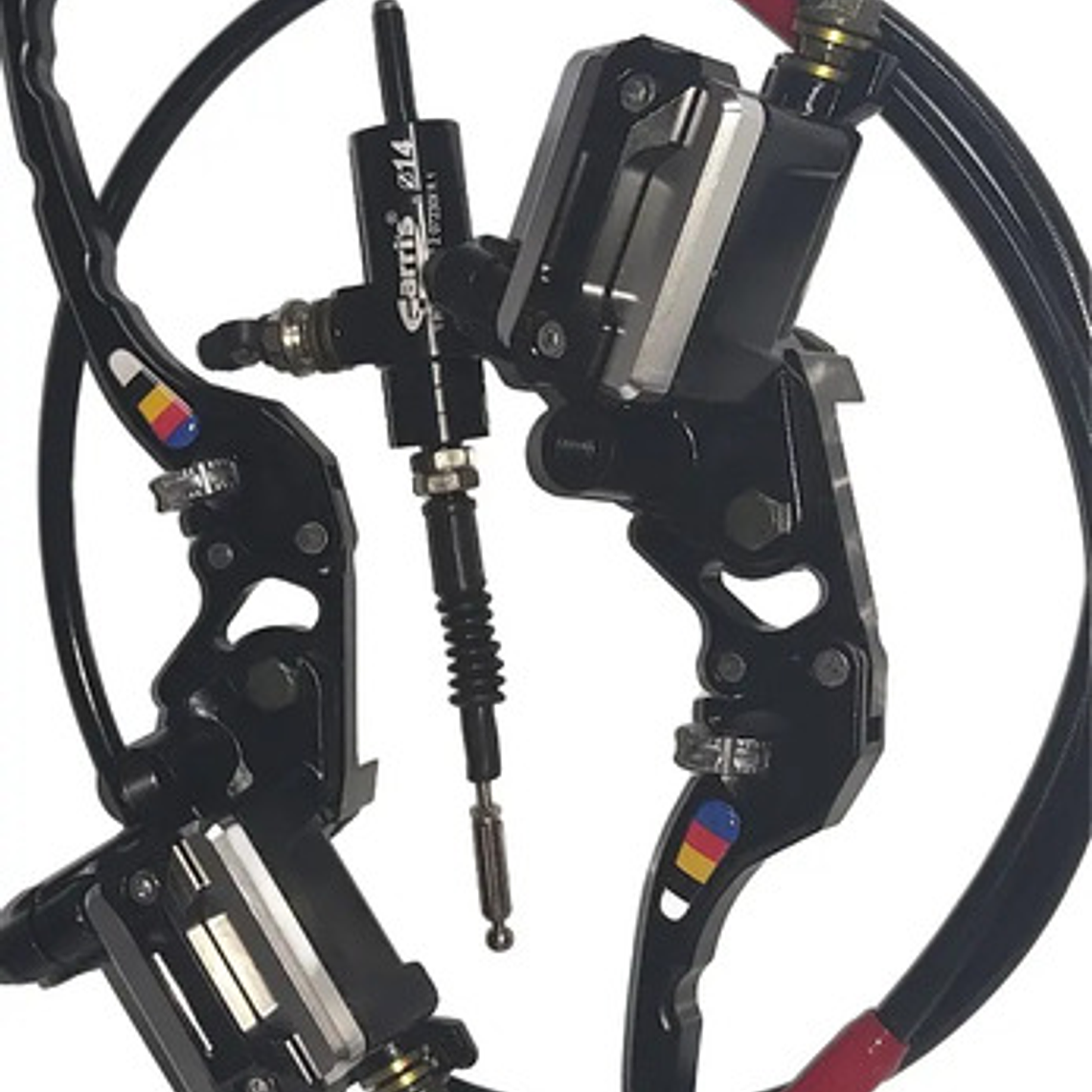 Clutch Y Freno Hidráulico Kit Universal Rojo 6