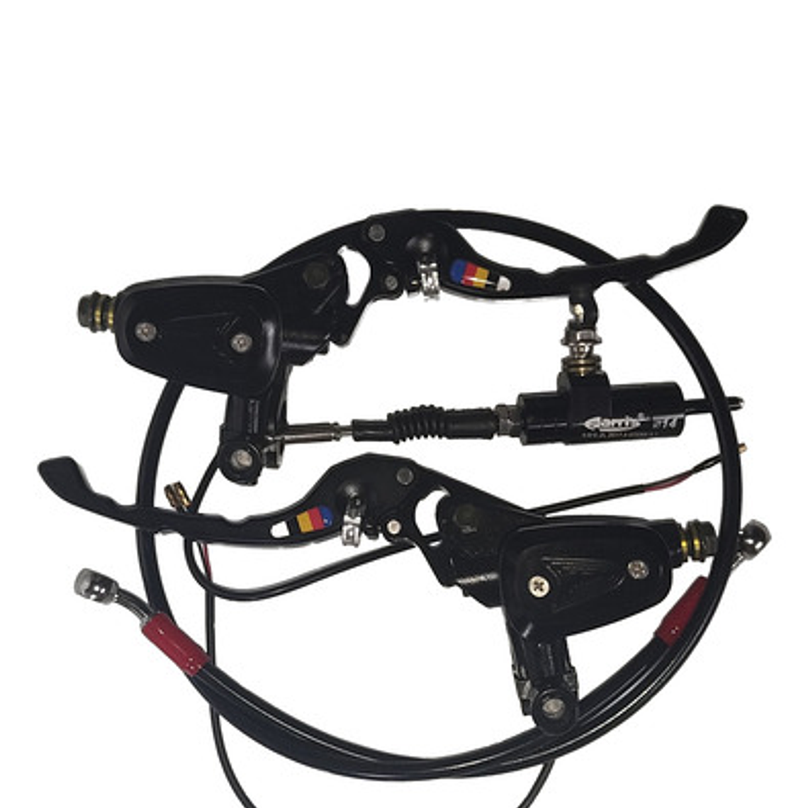 Clutch Y Freno Hidráulico Kit Universal Rojo 7