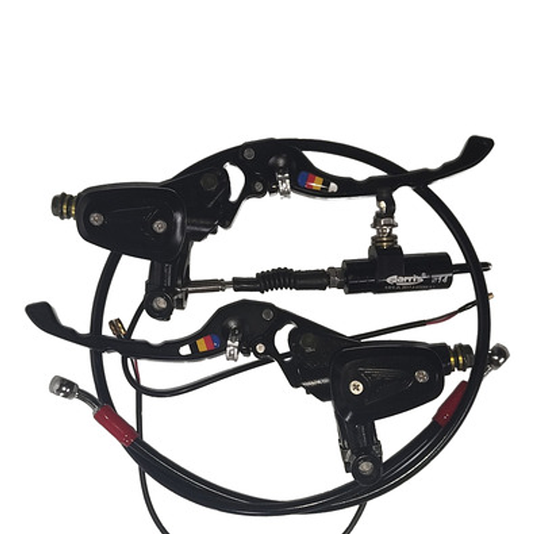 Clutch Y Freno Hidráulico Kit Universal Rojo 7