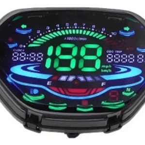 Tacómetro Digital Wawe C 100 Para Moto Con Velocímetro Led