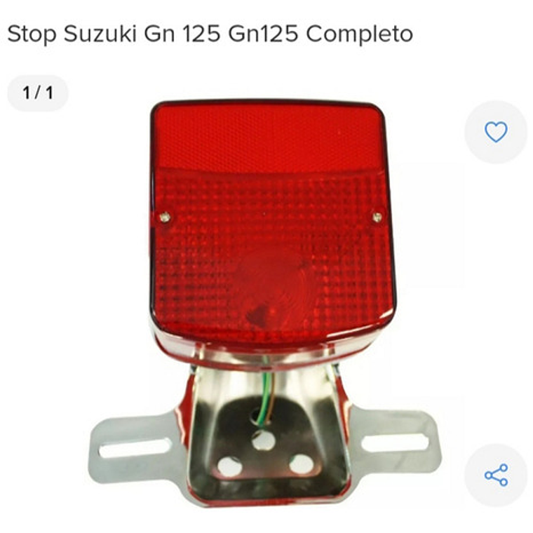 Stop Trasero Suzuki Gn 125 Led Luz Integrada 7