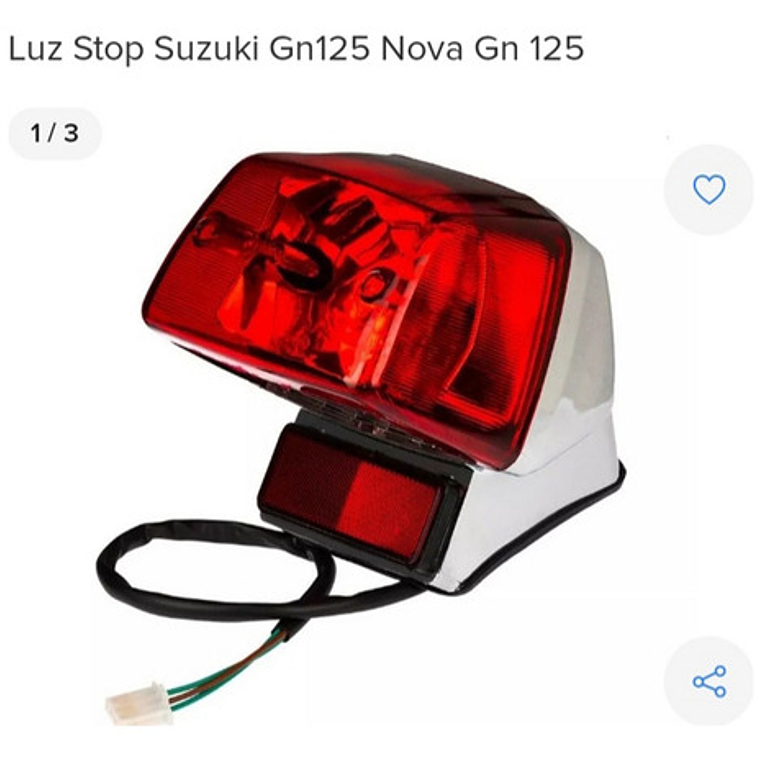 Stop Trasero Suzuki Gn 125 Led Luz Integrada 8