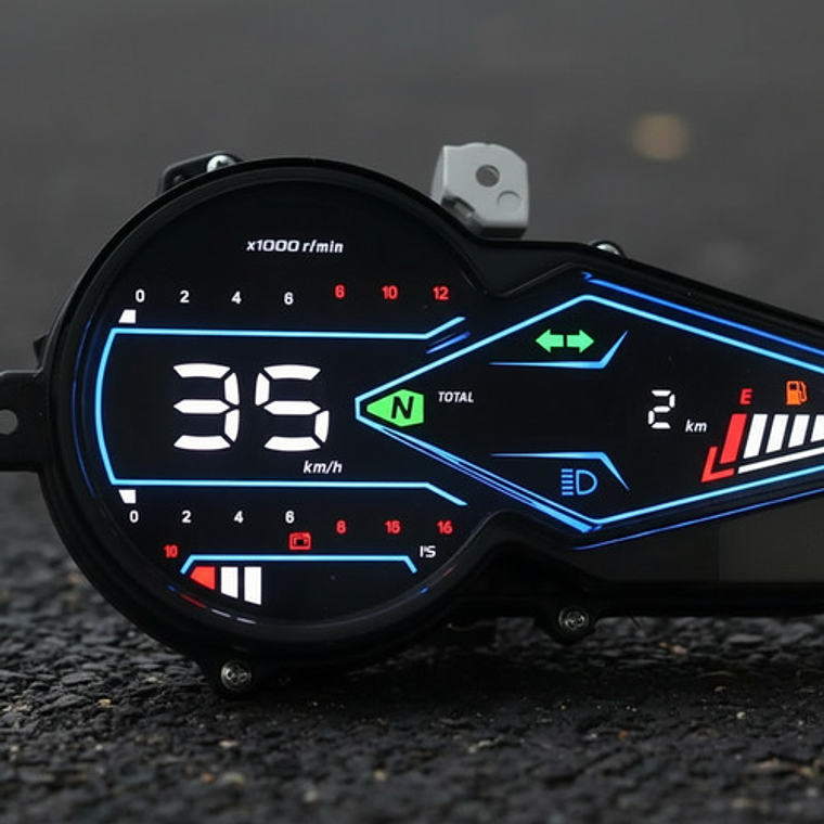 Tacómetro Velocímetro Digital Universal Led Para Moto 1