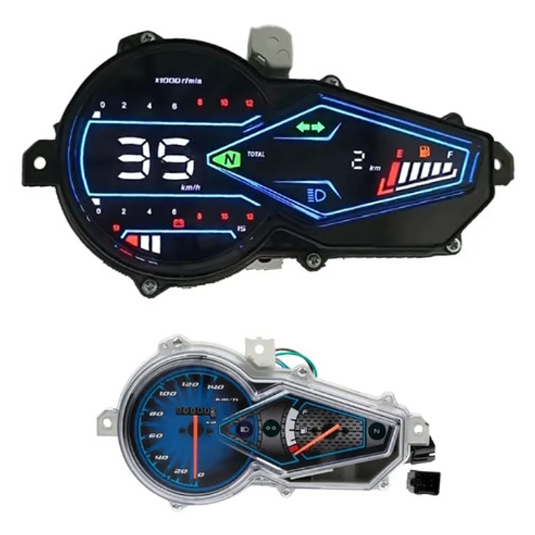 Tacómetro Velocímetro Digital Universal Led Para Moto 4