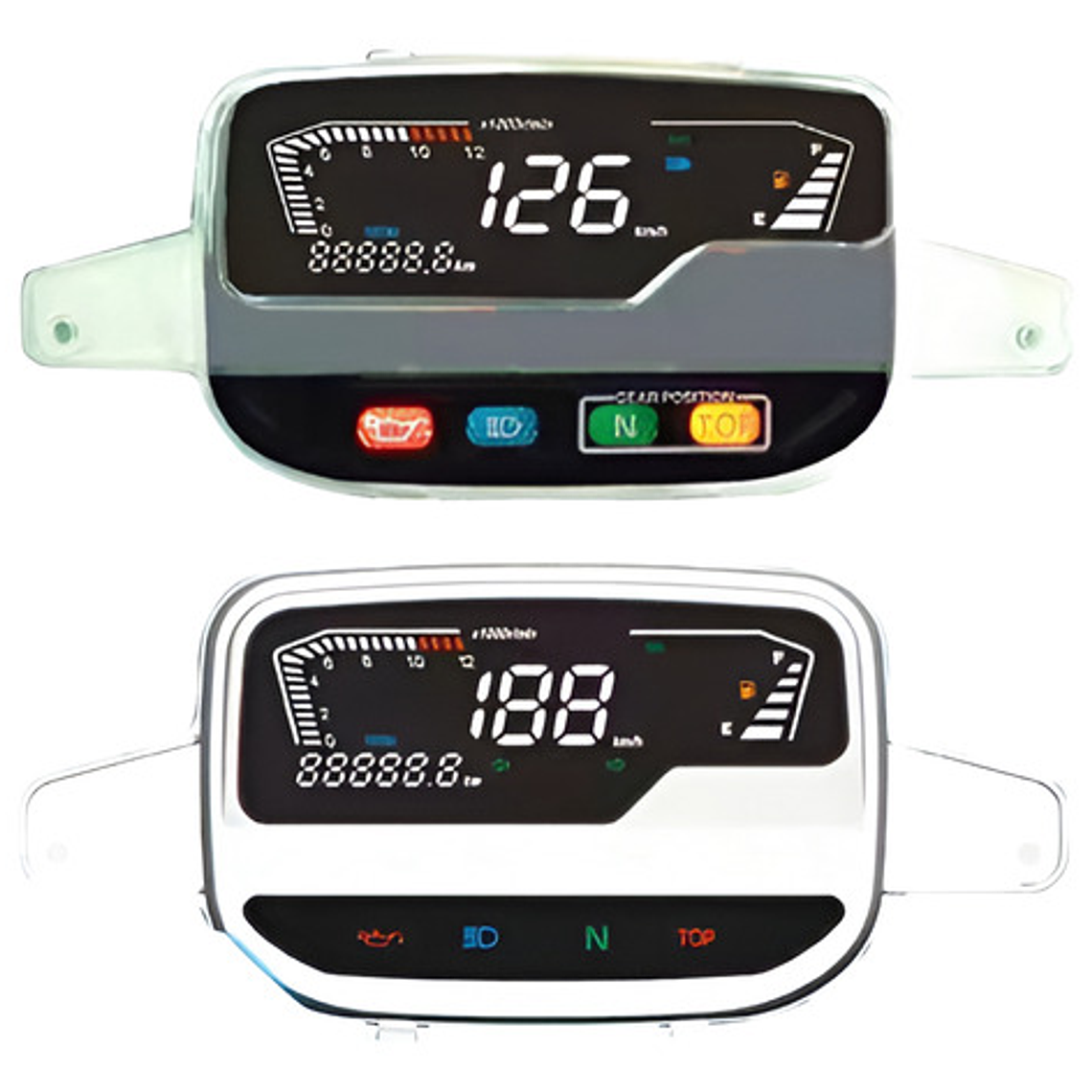 Velocímetro Phm Mth852025431p Para Motos Negro 2