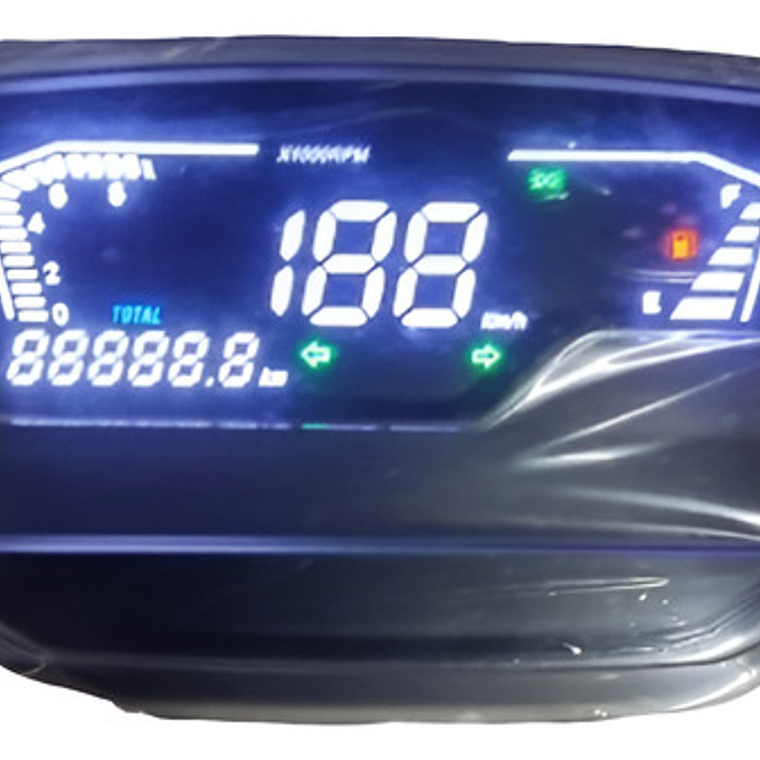 Velocímetro Phm Mth852025431p Para Motos Negro 3