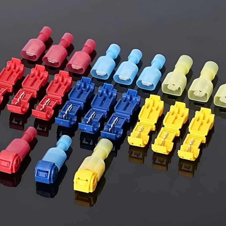30 Par Terminales De Conectores De Cable Electricos Crimpado 6