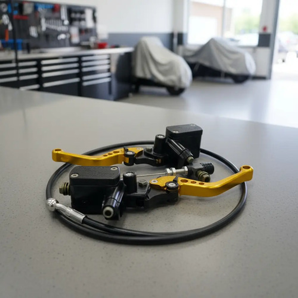 Clutch Hidráulico Universal Stunt Baja Cilindrada Dorado 2